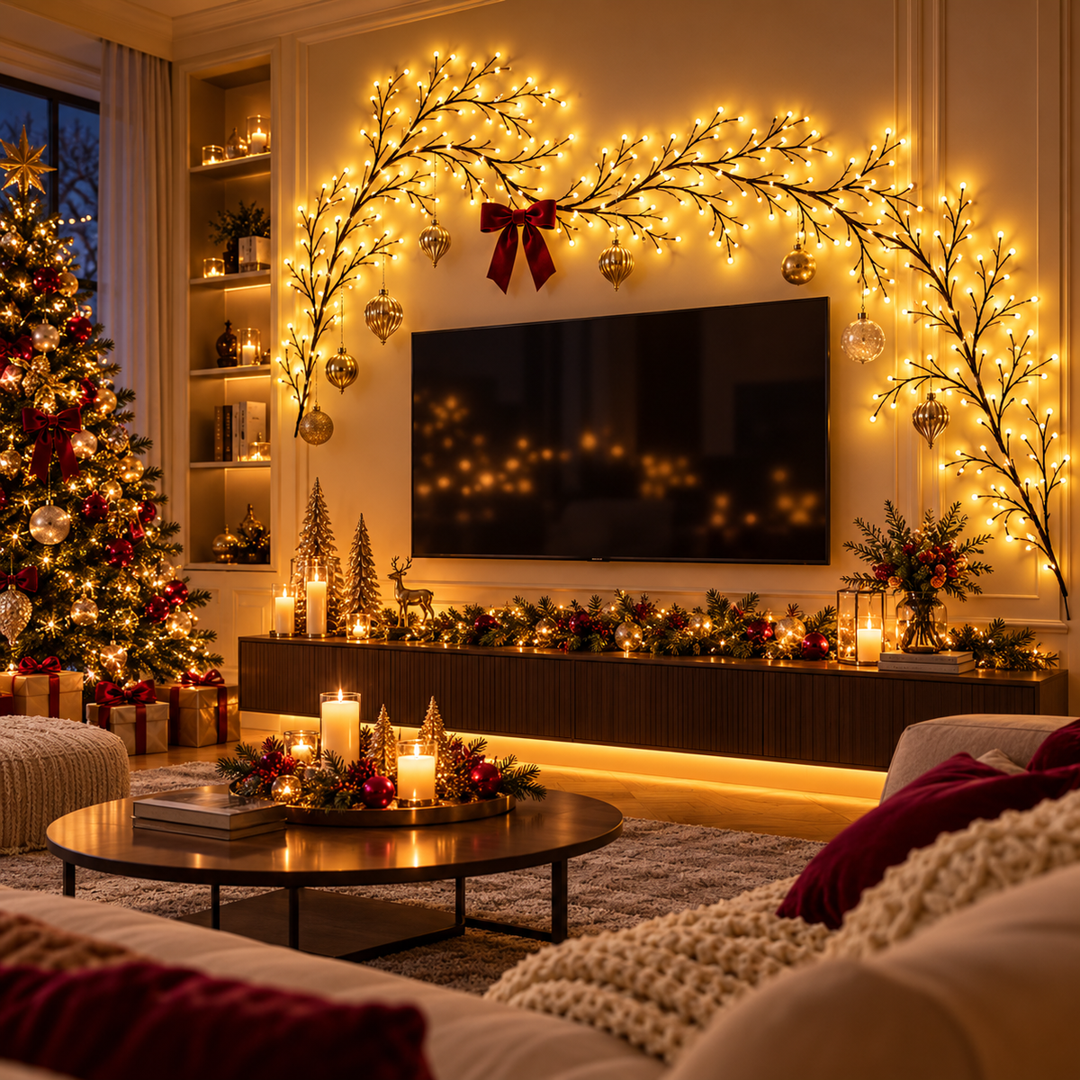 AmberVine™ | Enchanted Purple LED Branch Lights