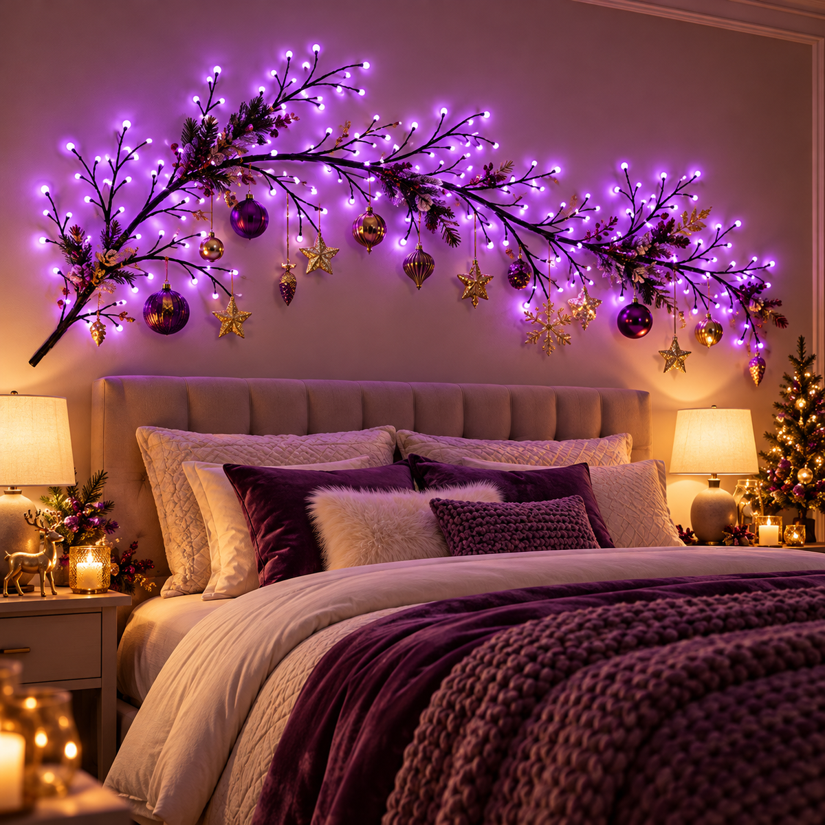 AmberVine™ | Enchanted Purple LED Branch Lights