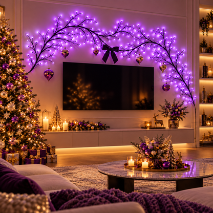 AmberVine™ | Enchanted Purple LED Branch Lights